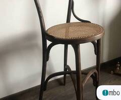 Stary hoker w stylu Thonet rafia - 1