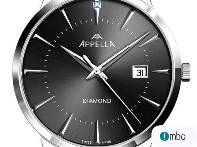 APPELLA Diamond L12003 Zegarek męski KLASYCZNY na pasku DIAMENT NOWY - 1